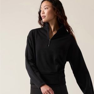 NWT Athleta M altitude polartec half zip sweatshirt